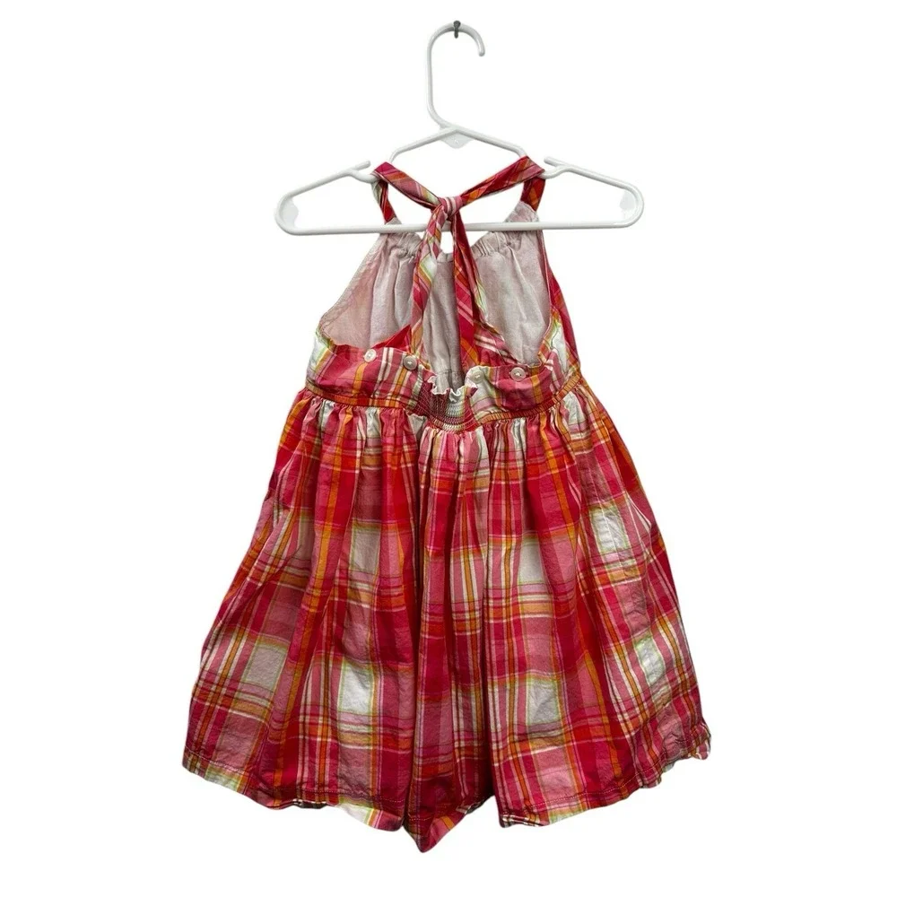 Janie and Jack Girl 2T Plaid Dress‎ Spring Summer Easter 100% cotton